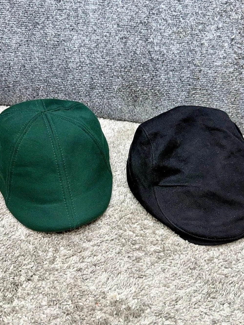 Boston Scally Company lot x2 green clover black flat hat cap mens size M/L
